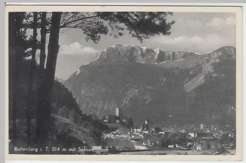 (55075) AK Rattenberg, Tirol, Panorama, Sonnwendjoch 1943