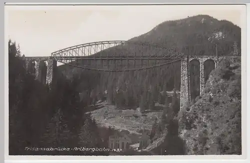 (55016) Foto AK Trisannabrücke, Arlbergbahn