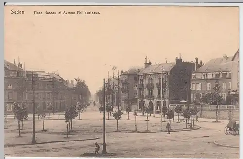 (54997) AK Sedan, Place Nassau et Avenue Philippoteaux, vor 1945