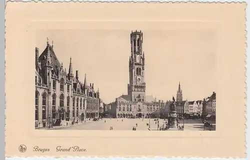 (54977) AK Brügge, Brugge, Grand Place, Groote Markt, vor 1945