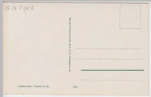 (54737) AK Gießen, Marktplatz mit Straßenbahn, 1927