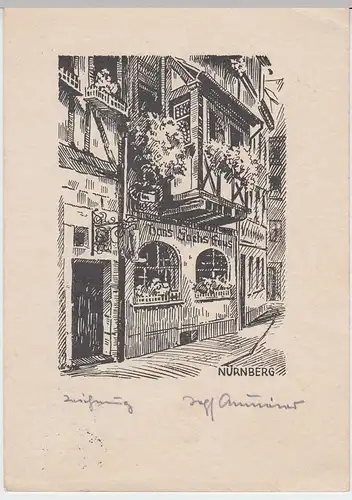 (54196) Künstler AK Nürnberg, Hans Sachs-Haus, 1935