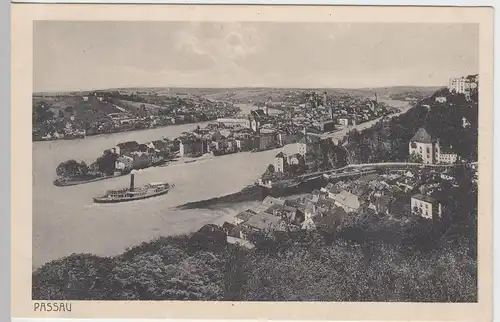 (53930) AK Passau, Totale, vor 1945