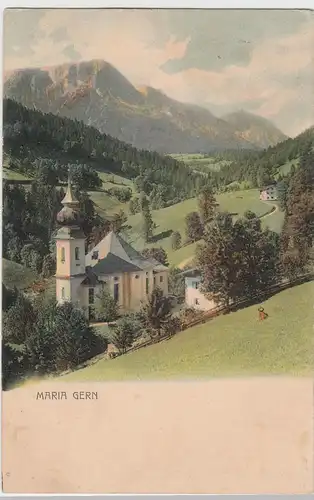 (53919) AK Maria Gern (Berchtesgaden), vor 1905 (gel. 1912)