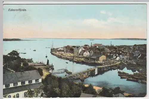 (53874) AK Eckernförde, Hafen, 1910
