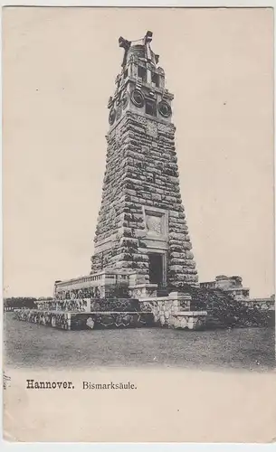 (53850) AK Hannover, Bismarcksäule, 1905-1909