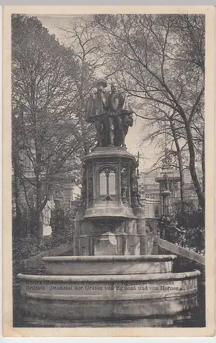 (53759) AK Bruxelles, Brüssel, Denkmal d. Gräfen v. Egmont u. v. Hornes
