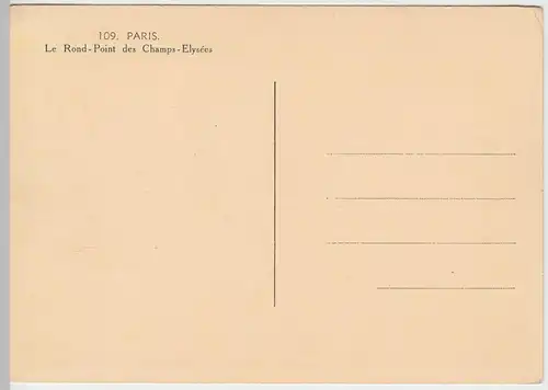 (53558) AK Paris, Le Rond-Point des Champs-Elysées