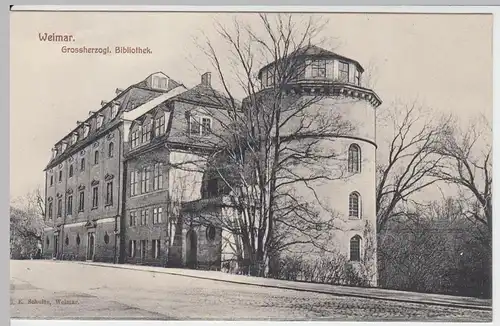 (53146) AK Weimar, Großherzogliche Bibliothek, vor 1920