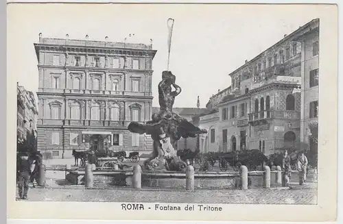 (52991) AK Rom, Roma, Fontana del Tritone, vor 1945