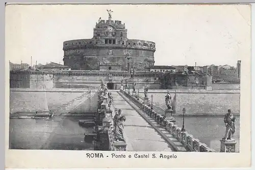 (52989) AK Rom, Roma, Ponte e Castel S. Angelo, Engelsburg, vor 1945