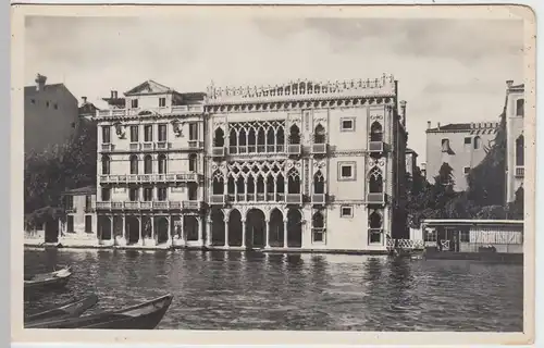 (52974) Foto AK Venedig, Venezia, Palazzo Contarini, um 1944