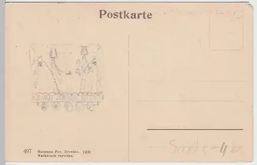 (52915) AK Sächs. Schweiz, Vordere Schrammsteinkette, um 1908