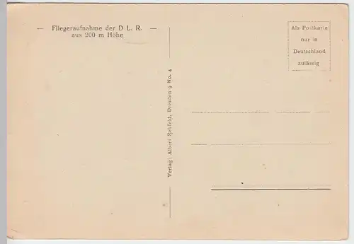 (52900) AK Dresden, Palais im Großen Garten, Luftbild, vor 1945