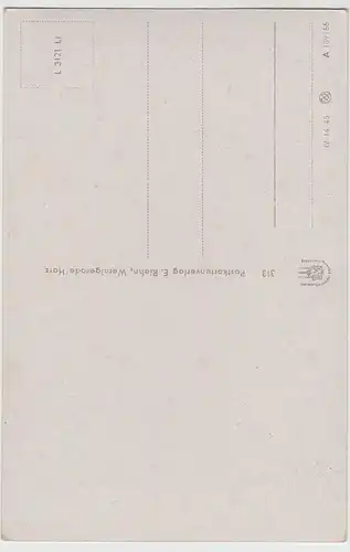 (52879) AK Wernigerode, Harz, Rathaus 1955