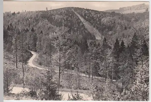 (52809) Foto AK Schmiedefeld am Rennsteig, Blick v. d. Ruppachstraße 1971