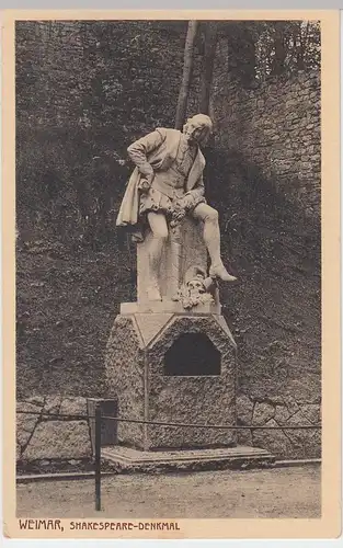 (52639) AK Weimar, Shakespeare-Denkmal, vor 1945