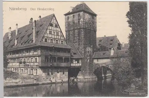 (51820) AK Nürnberg, Henkersteg, 1921