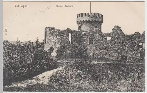 (51754) AK Tuttlingen, Ruine Honberg, 1913
