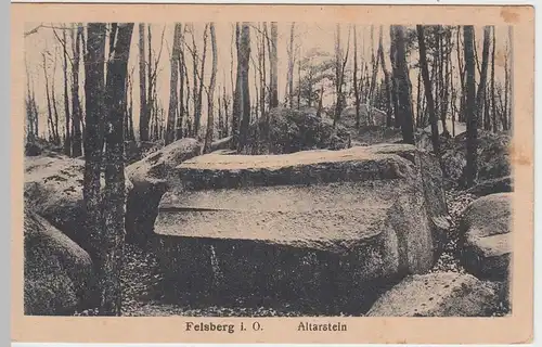 (51745) AK Felsberg im Odenwald, Altarstein, 1920