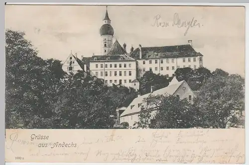 (51677) AK Grüsse aus Andecks, Kloster, 1900