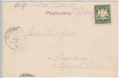 (51677) AK Grüsse aus Andecks, Kloster, 1900