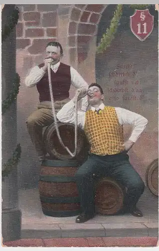 (51374) AK Saufbrüder "Saufft, schdirbst, saufst net, schdirbst aa" 1907