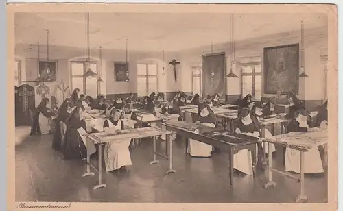 (51121) AK Institut Kloster Sießen b. Saulgau, Paramentensaal, vor 1945