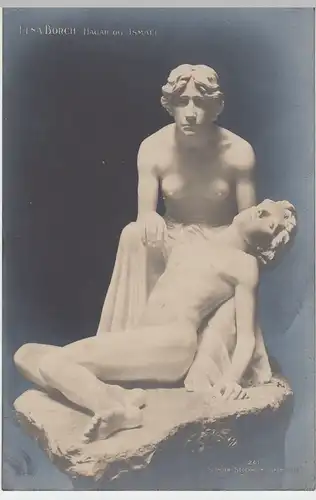 (51091) Foto AK Skulptur v. Elna Borch "Hagar u. Ismael", um 1910