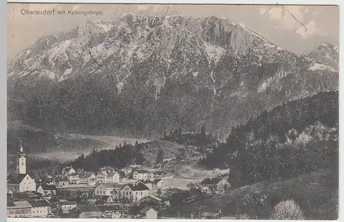 (50908) AK Oberaudorf mit Kaisergebirge, 1912