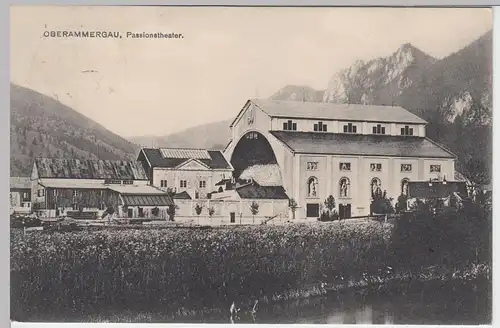 (50876) AK Oberammergau, Passionstheater, 1910