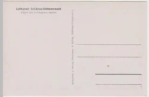 (50803) AK Schönau im Schwarzwald, Totale