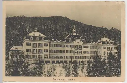 (50784) AK Schaufling, Sanatorium Haustein, 1915