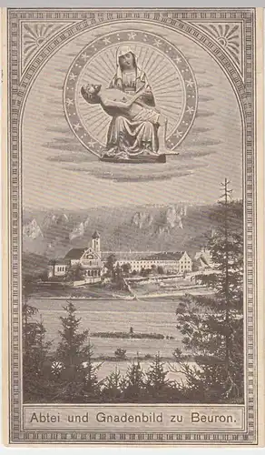 (50758) AK Beuron, Abtei und Gnadenbild, 1926
