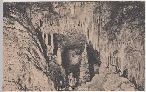 (50696) AK Dechenhöhle Iserlohn, Kaiserhalle, 1918