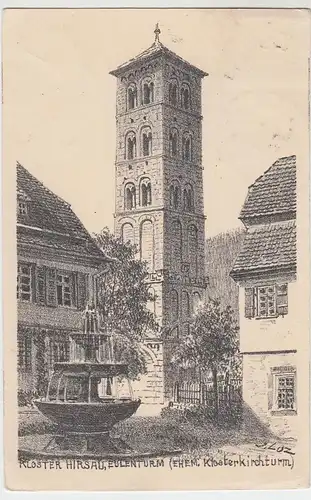 (50683) Künstler AK J. Luz: Kloster Hirsau, Eulenturm, 1923