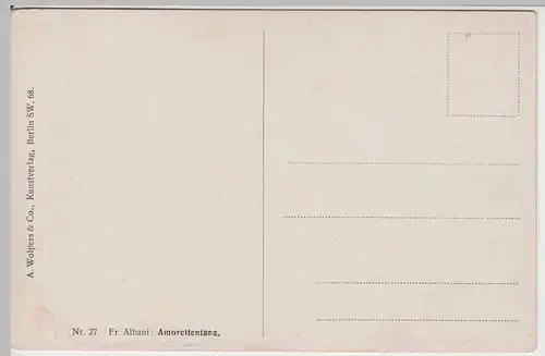 (50622) AK Gemälde v. Fr. Albani: Amorettentanz, vor 1945