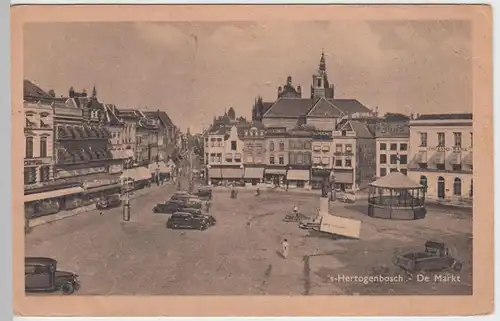 (50421) AK 's-Hertogenbosch, De Markt, vor 1945