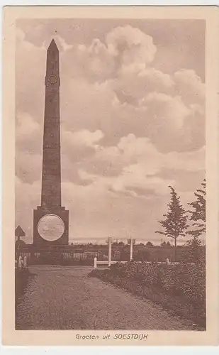 (50408) AK Soestdijk, De Naald van Waterloo, vor 1945