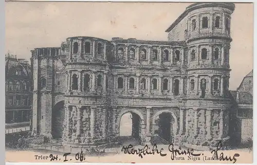 (50352) AK Trier, Porta Nigra, 1906