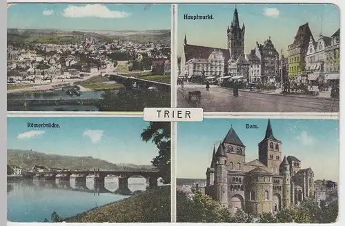 (50344) AK Trier, Mehrbildkarte, vor 1945