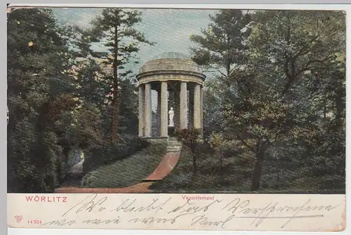 (50318) AK Wörlitz, Venustempel, 1904