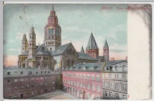 (50279) AK Mainz, Dom vom Leichhof aus, vor 1905