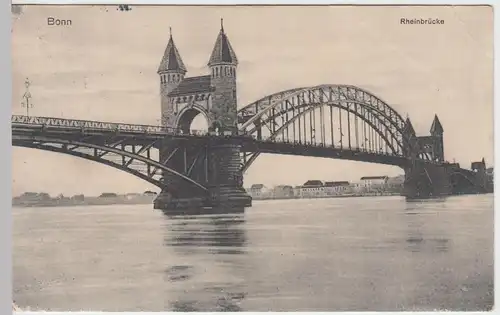 (50261) AK Bonn, Rheinbrücke, 1910