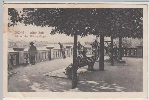 (50260) AK Bonn, Alter Zoll, Blick a.d. Siebengebirge, 1911