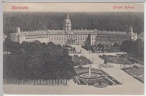 (50205) AK Karlsruhe, Schloss, vor 1918