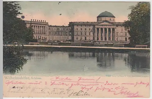 (50160) AK Kassel-Wilhelmshöhe, Schloss, vor 1905 (gel. 1914)
