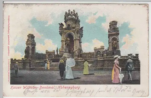 (50158) AK Hohensyburg, Kaiser-Wilhelm-Denkmal, 1902