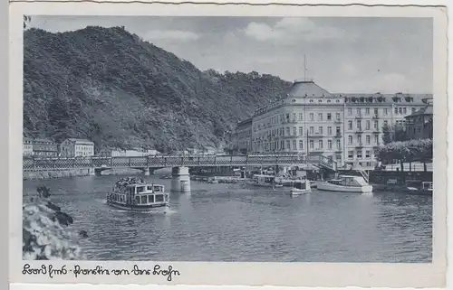 (50142) AK Bad Ems, Partie an der Lahn, Feldpost 1942