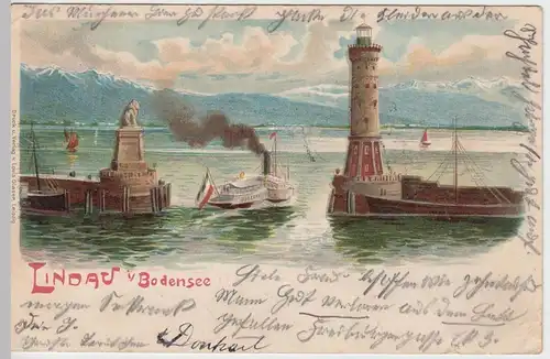 (50086) AK Lindau im Bodensee, 1903